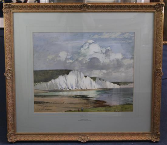 § Norman Wilkinson (1878-1971) The Seven Sisters, 20 x 24.5in.
